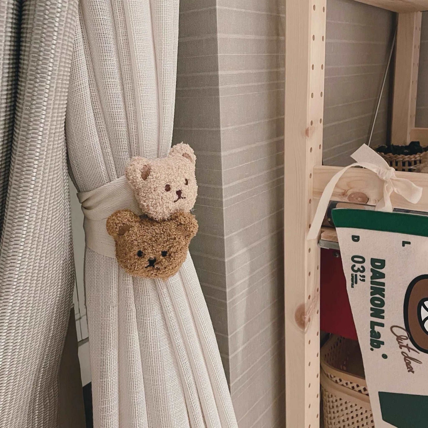 クマのカーテンタッセル