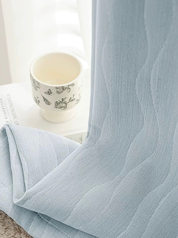 【オーダー可】シェニール水波織遮光カーテン