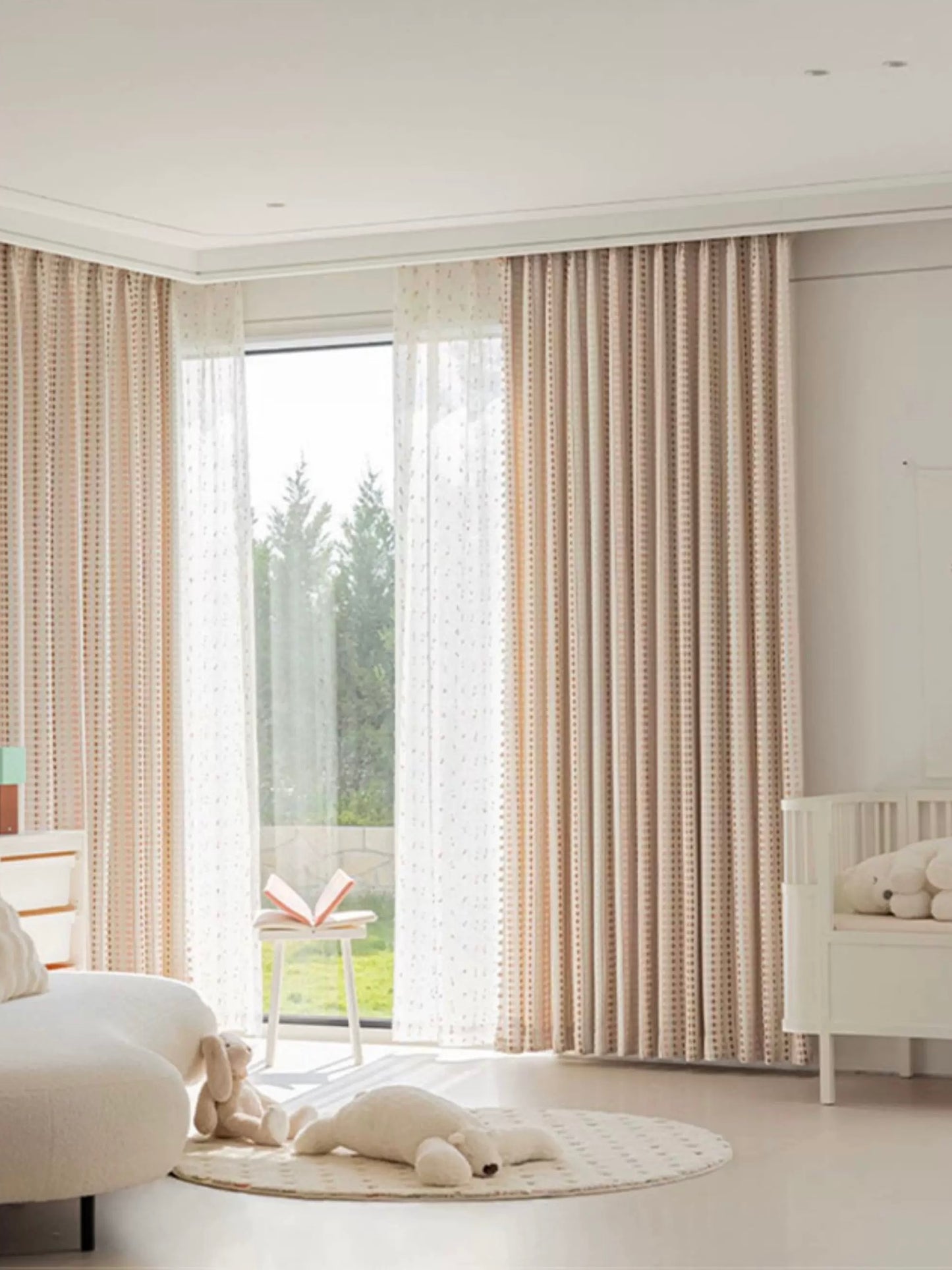 【オーダー可】フェアアイル柄ドーパミンカーテン