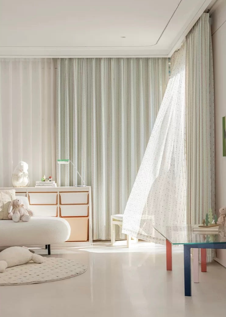 【オーダー可】フェアアイル柄ドーパミンカーテン