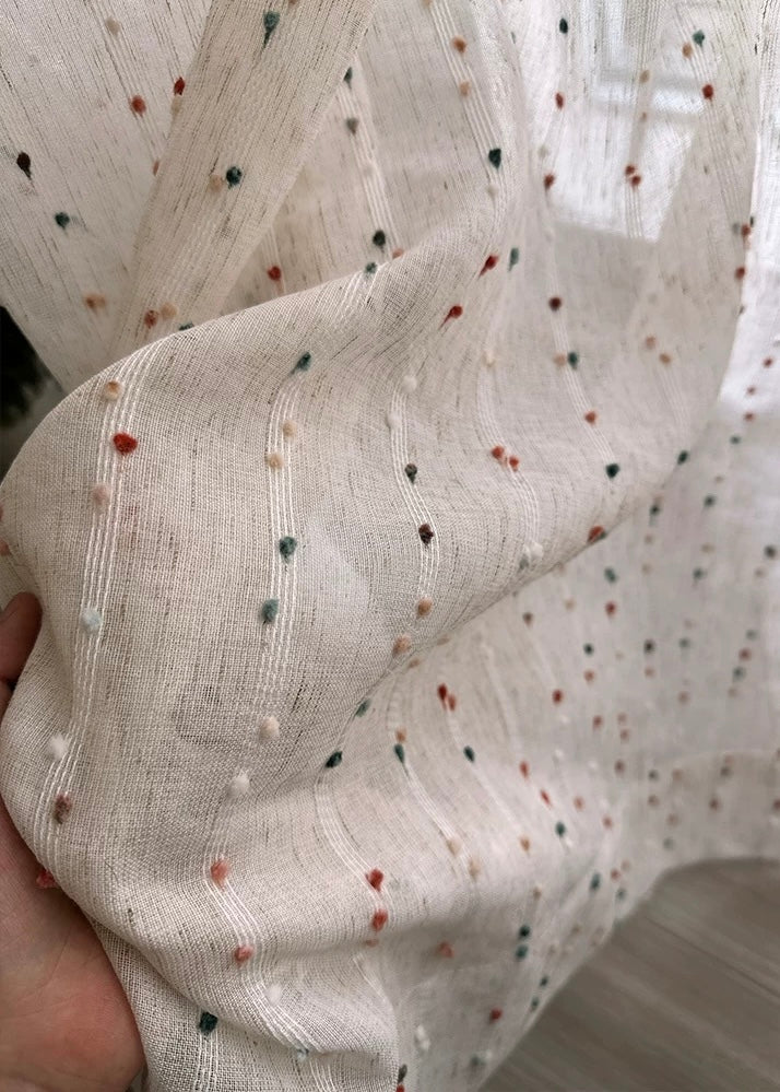 【オーダー可】レインボーラムネレースカーテン