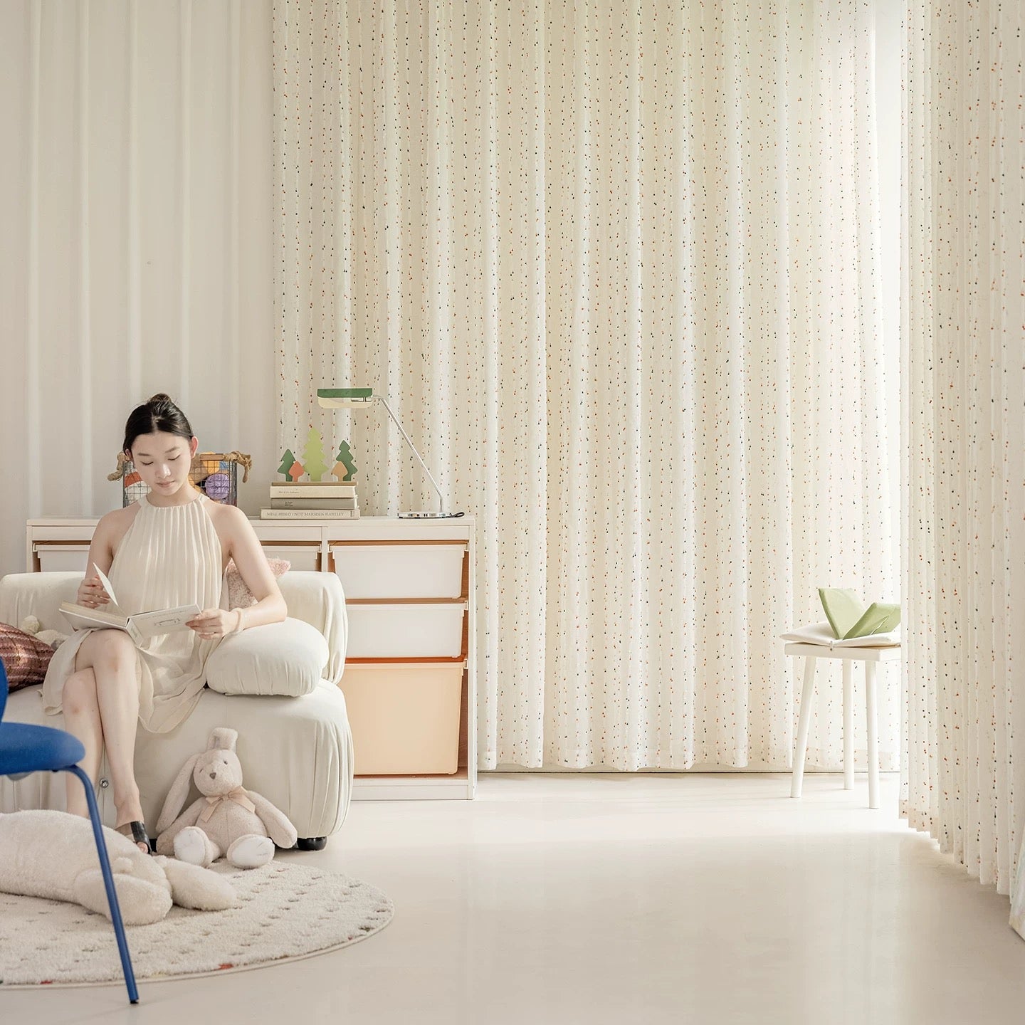 【オーダー可】レインボーラムネレースカーテン