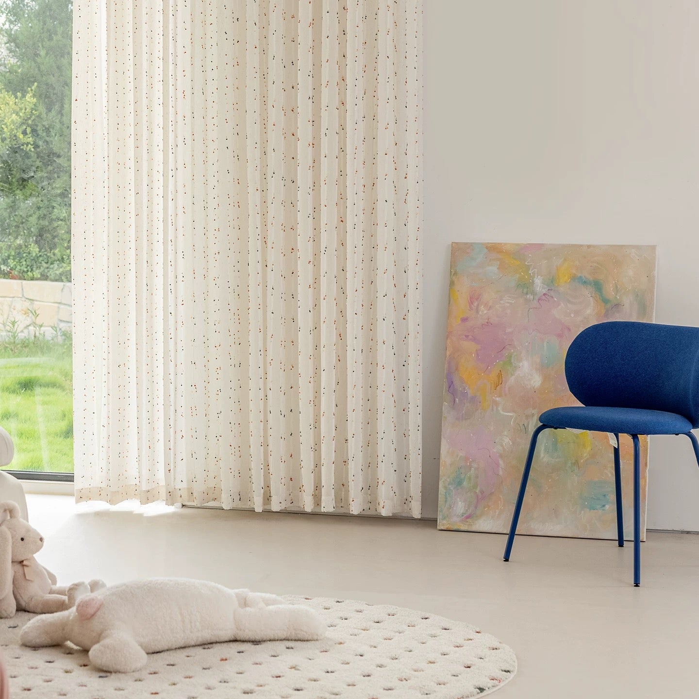 【オーダー可】レインボーラムネレースカーテン