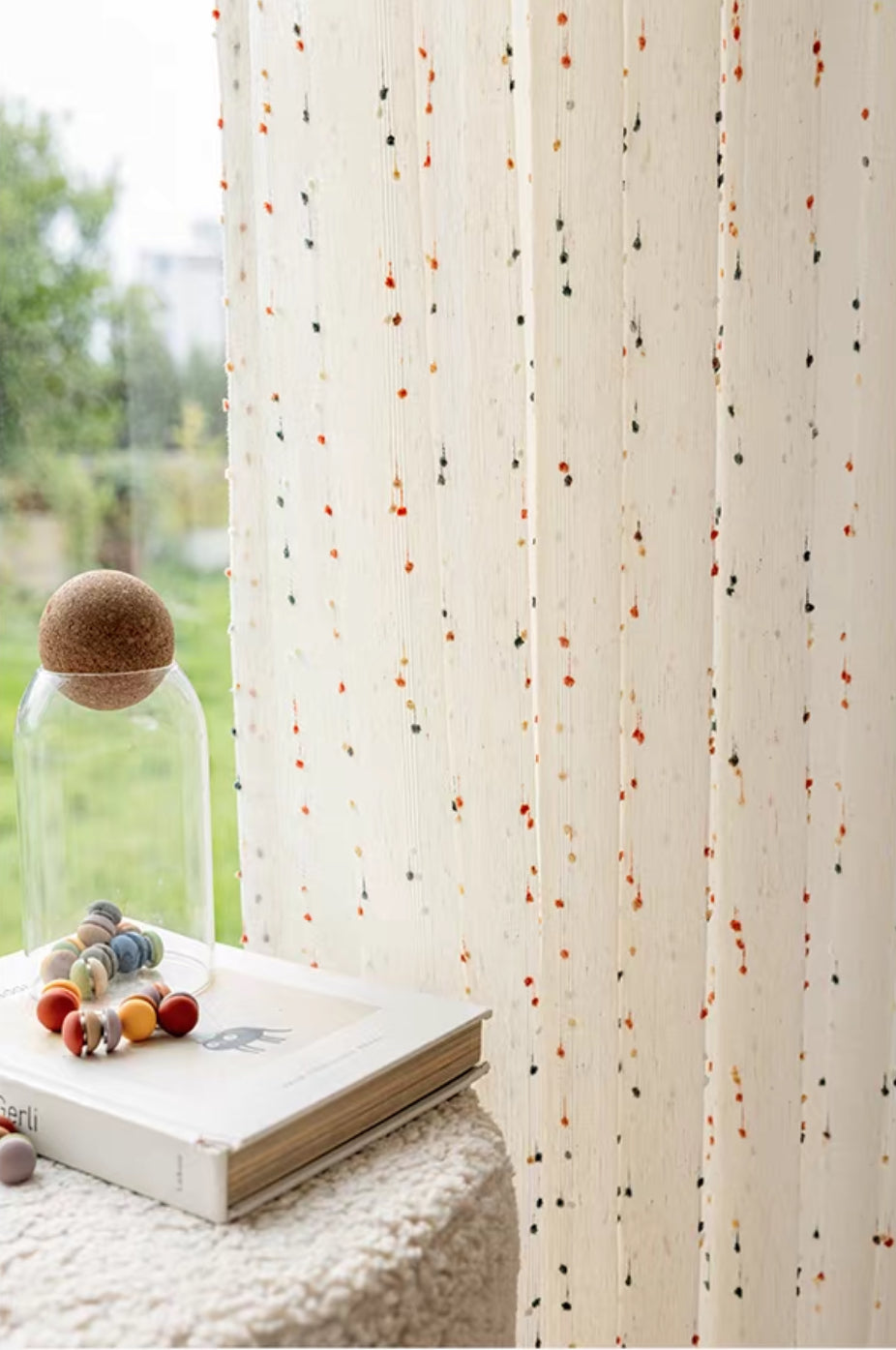 【オーダー可】レインボーラムネレースカーテン