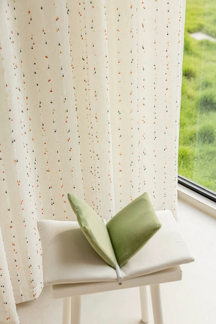 【オーダー可】レインボーラムネレースカーテン