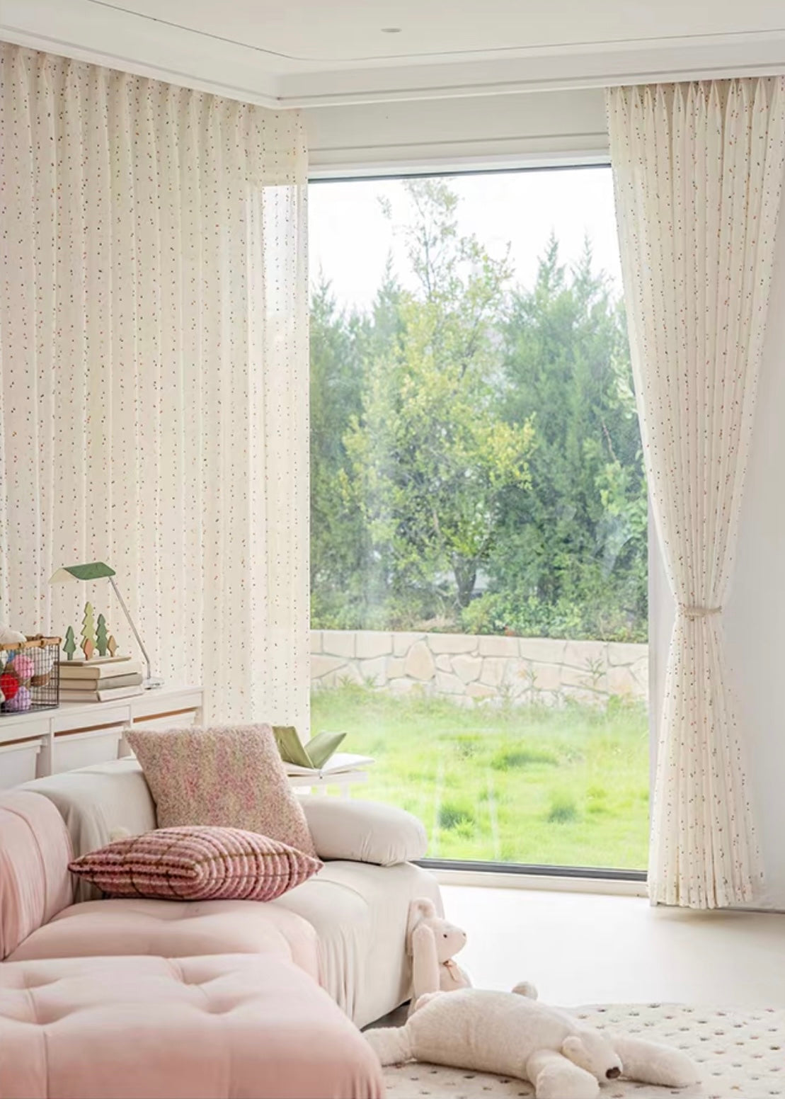 【オーダー可】レインボーラムネレースカーテン