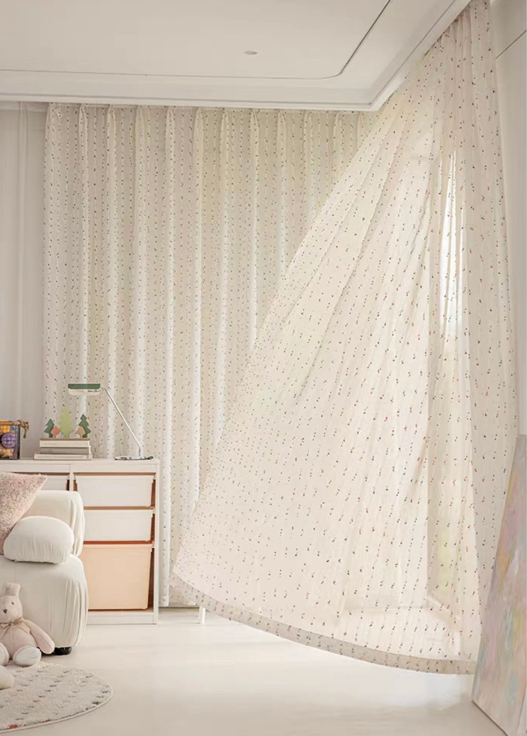 【オーダー可】フェアアイル柄ドーパミンカーテン