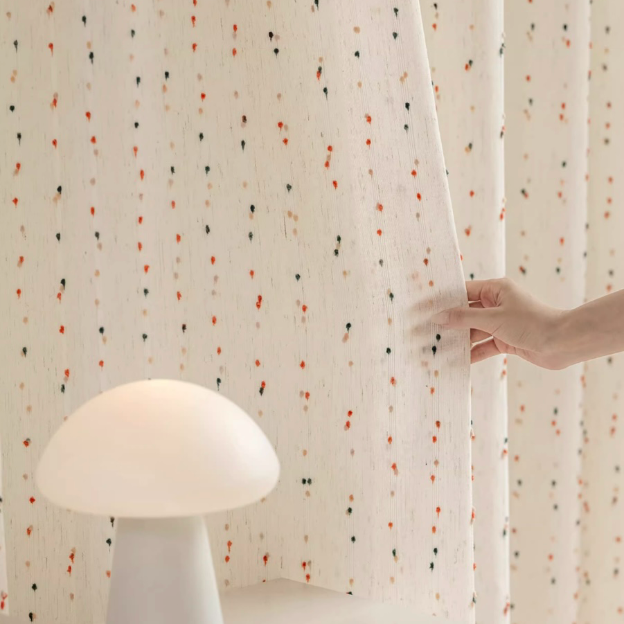 【オーダー可】レインボーラムネレースカーテン