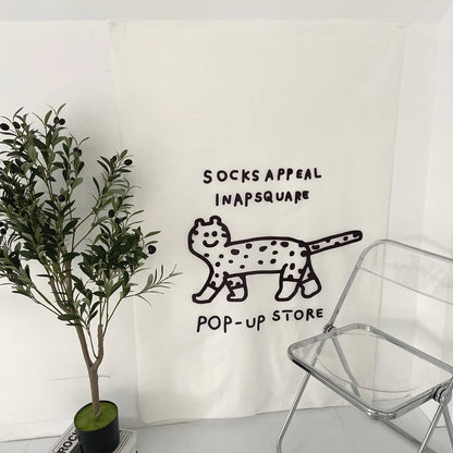 Poster&Partition curtain 壁掛け・間仕切りカーテン三種